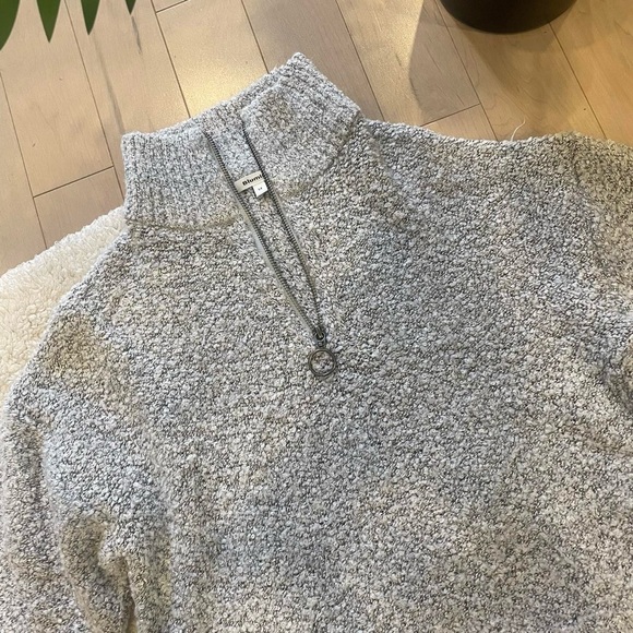 Gray Quarter Zip Sweater - Picture 2 of 4